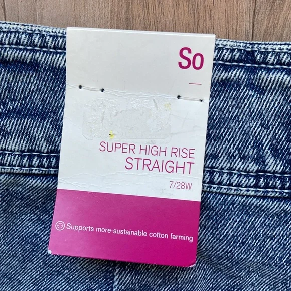 So super high rise straight retro jean size 7 28 - Picture 4 of 16